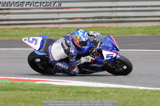 2009-05-09 Monza 0654 Supersport - Free Practice - Tata Pradita -  Yamaha YZF R6